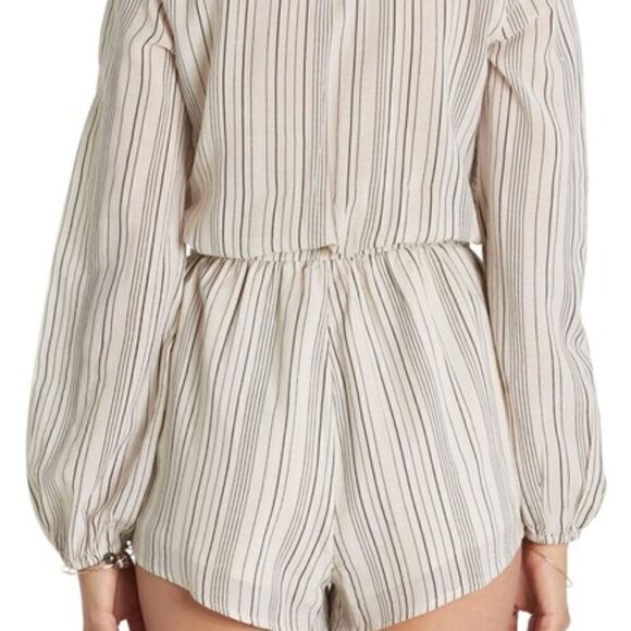 Billabong Coastal Break Stripe Surplice Romper - Picture 2 of 2